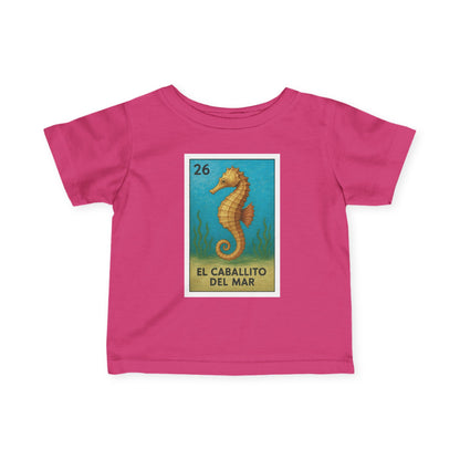 Seahorse Lotería infant cotton t-shirt image 15