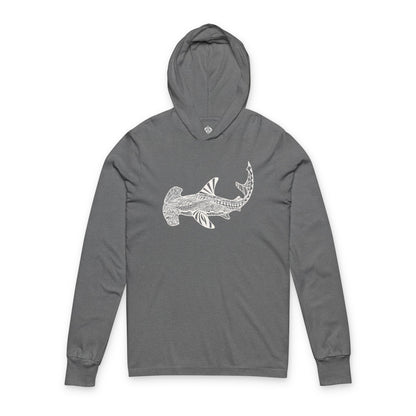 Ventangle Hammerhead cotton hooded long sleeve t-shirt image 2