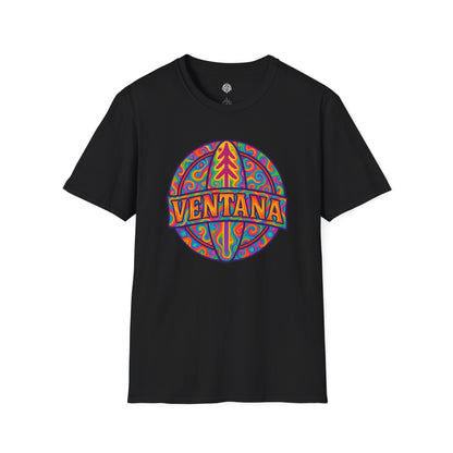 Ventana Psychedelic Treefish Logo - Soft Style U.S. Cotton T-Shirt