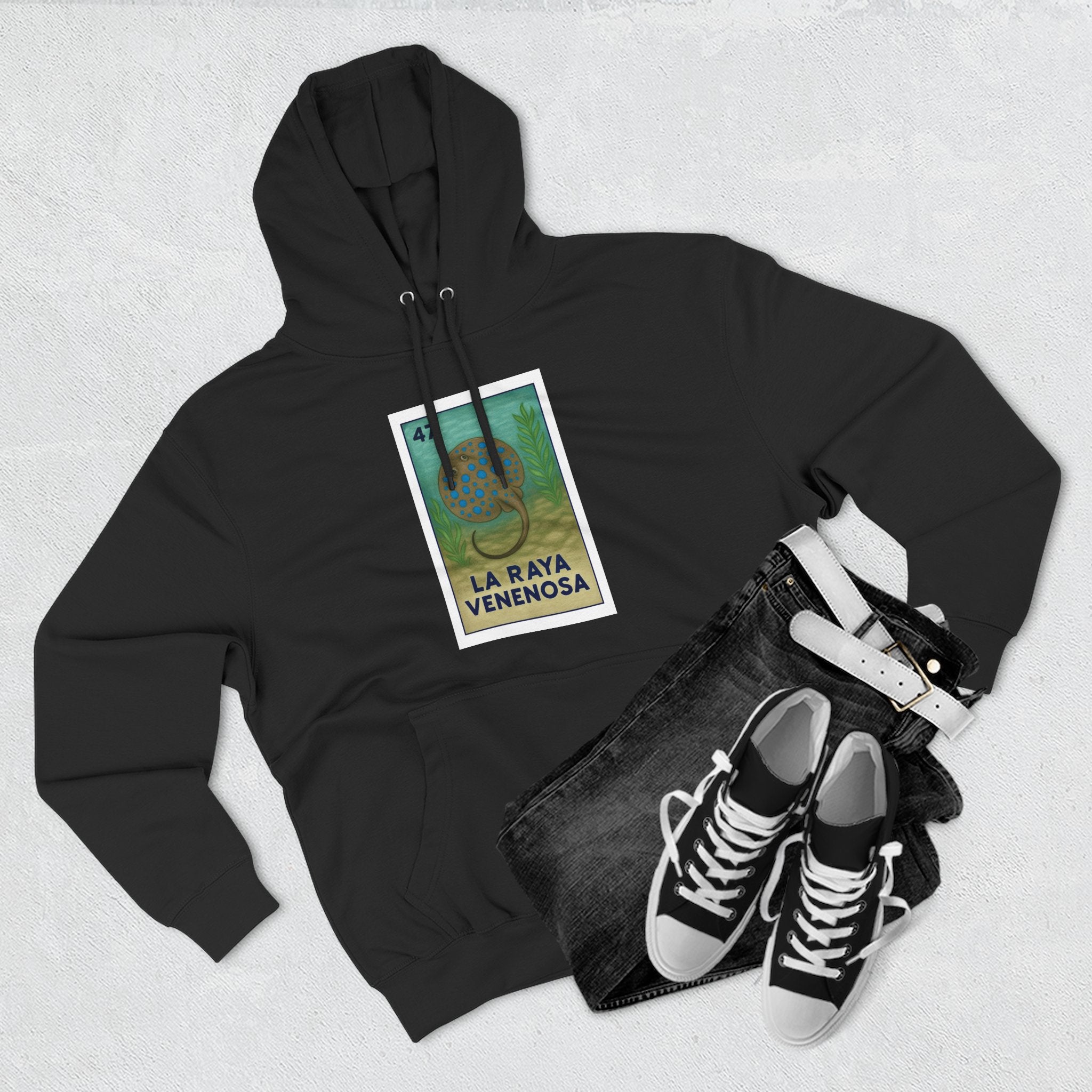 Stingray Lotería Fleece Hoodie