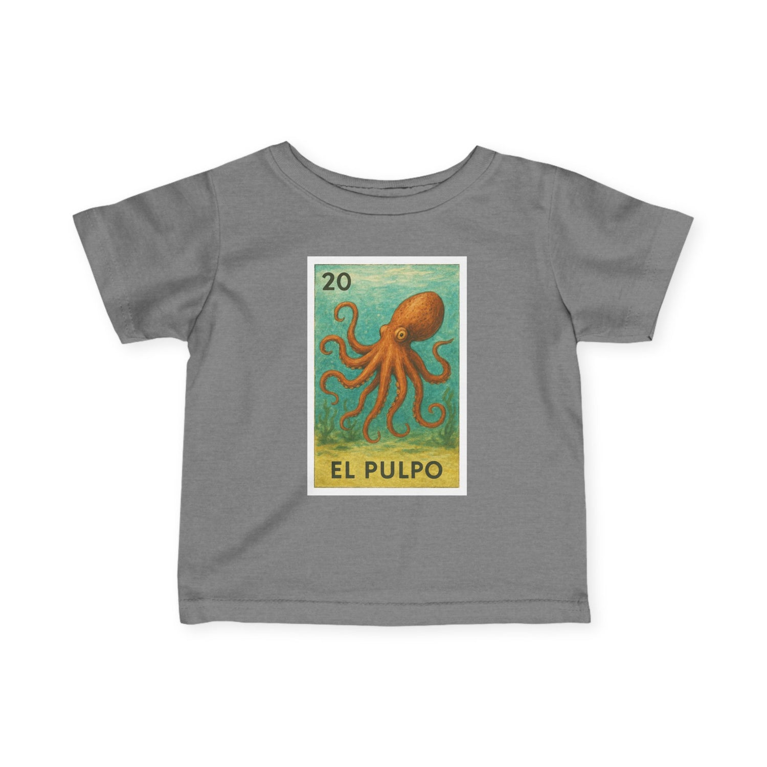 Octopus Lotería - Infant 100% Cotton T-Shirt (El Pulpo)