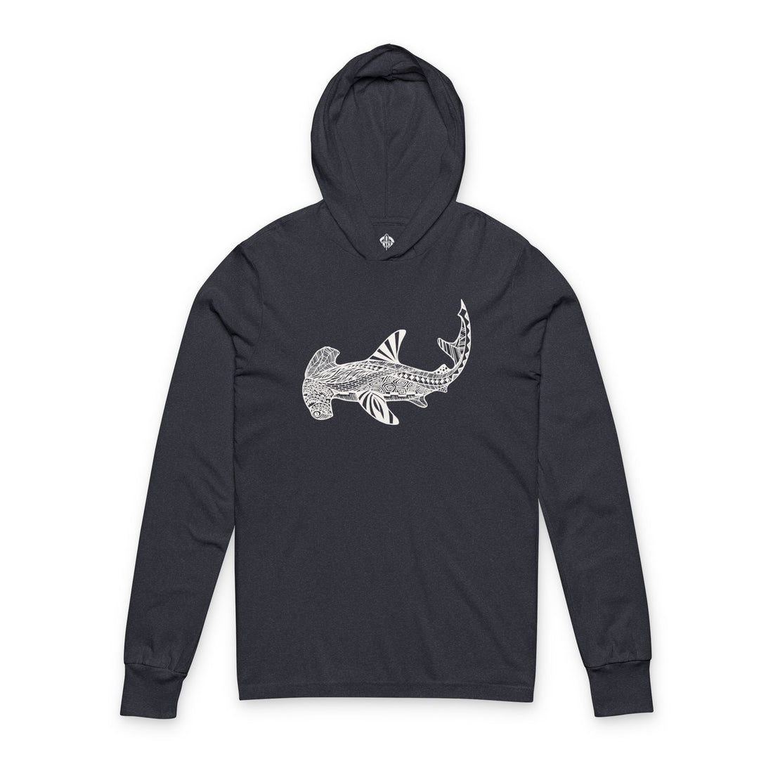 Ventangle Hammerhead cotton hooded long sleeve t-shirt image 1