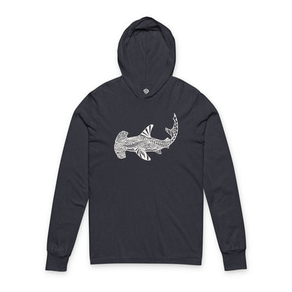 Ventangle Hammerhead cotton hooded long sleeve t-shirt image 1