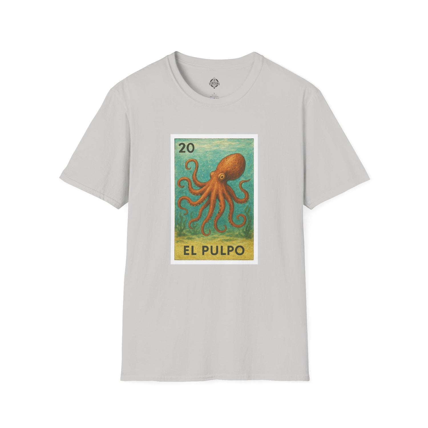 Octopus Lotería cotton t-shirt image 4