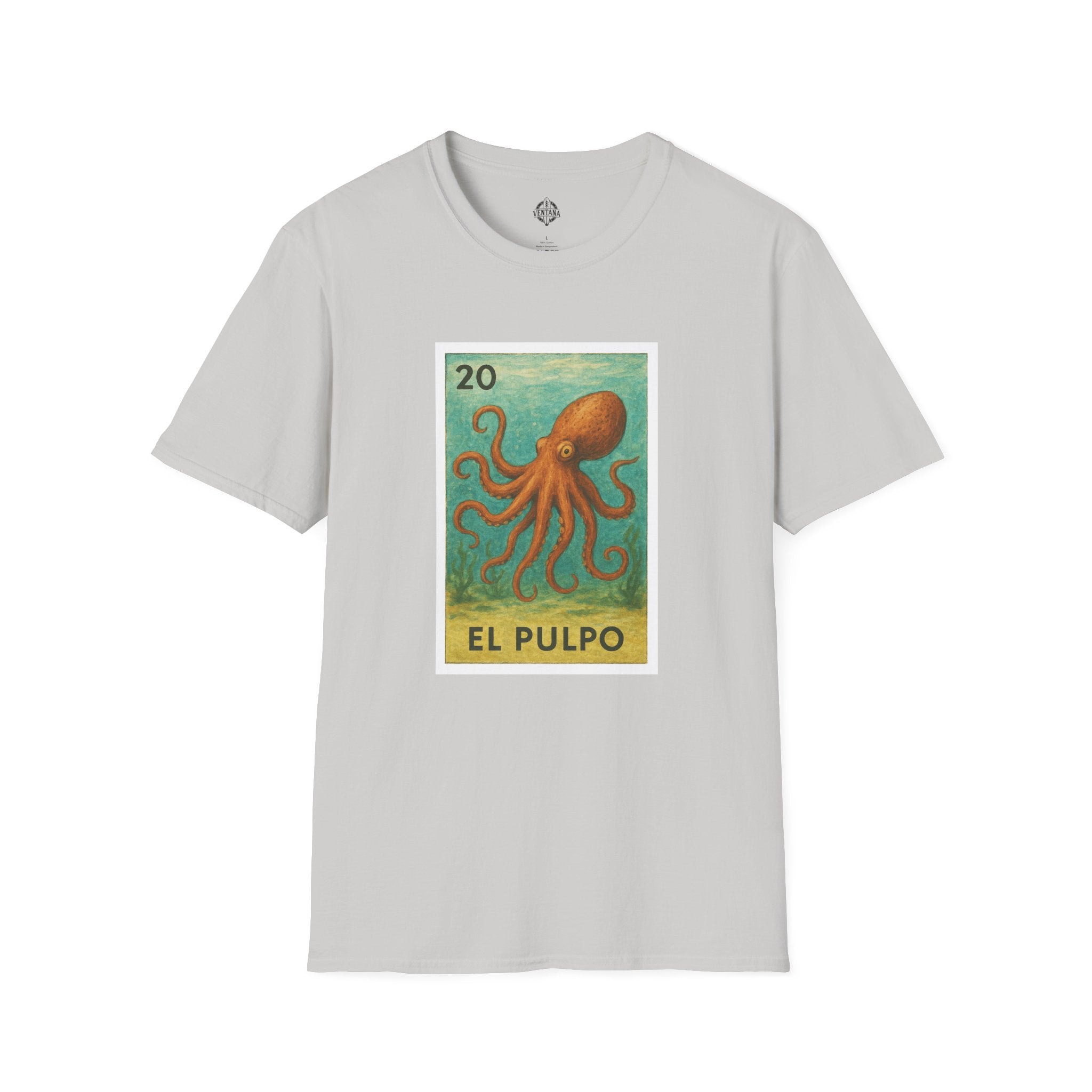 Octopus Lotería cotton t-shirt image 4