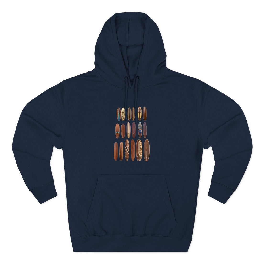 Ventana Wooden Surfboards Unisex - Pull-Over Cotton Blend Fleece Hoodie