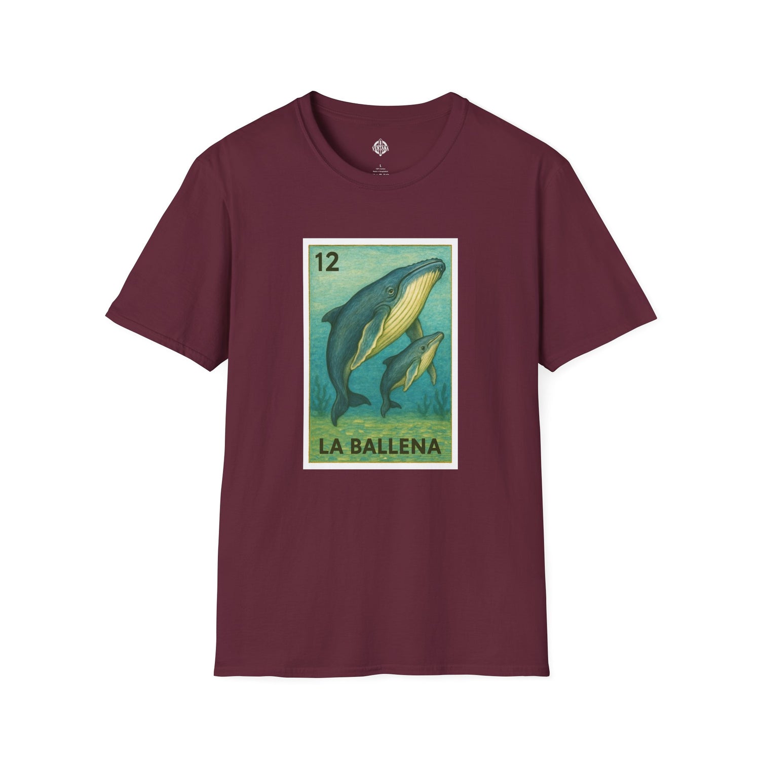 Whale Lotería cotton t-shirt image 6