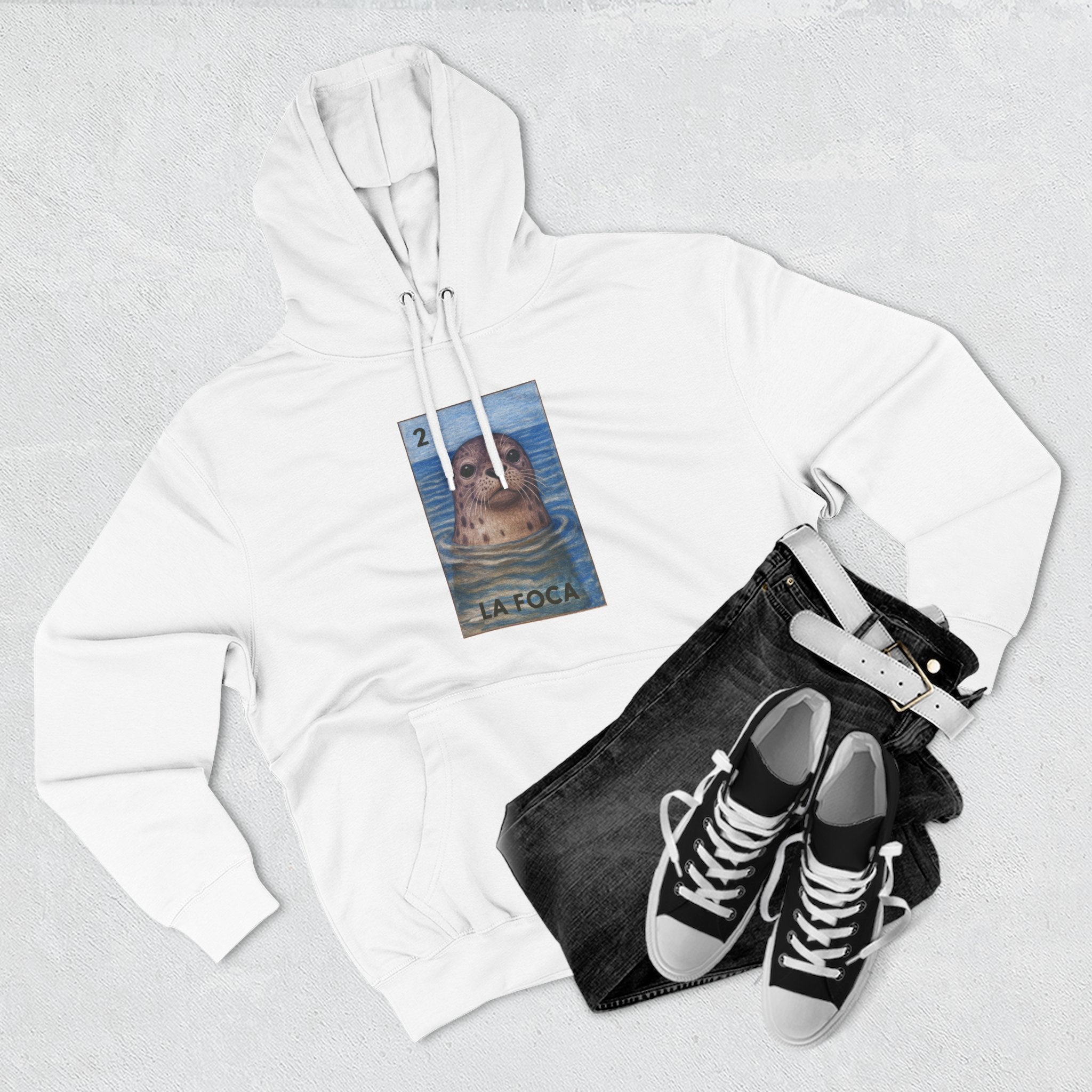 Seal Lotería fleece hoodie image 12