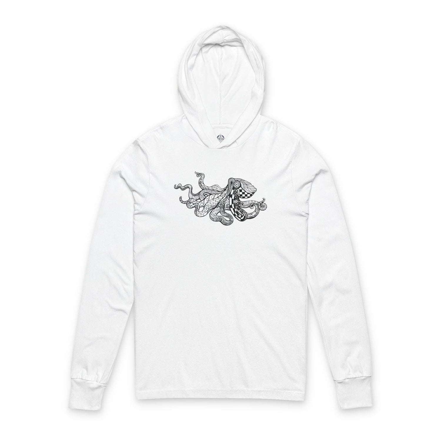 Ventangle Octopus cotton hooded long sleeve t-shirt image 3