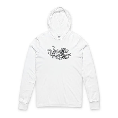 Ventangle Octopus cotton hooded long sleeve t-shirt image 3