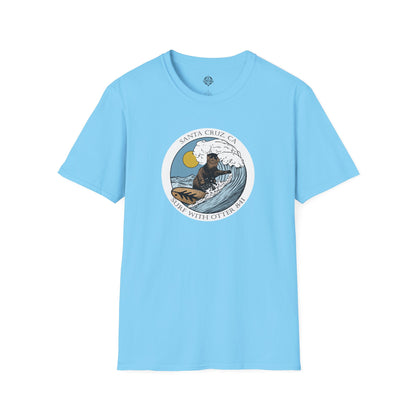 Surf with Otter 841 by Thiago Bianchini cotton t-shirt image 9