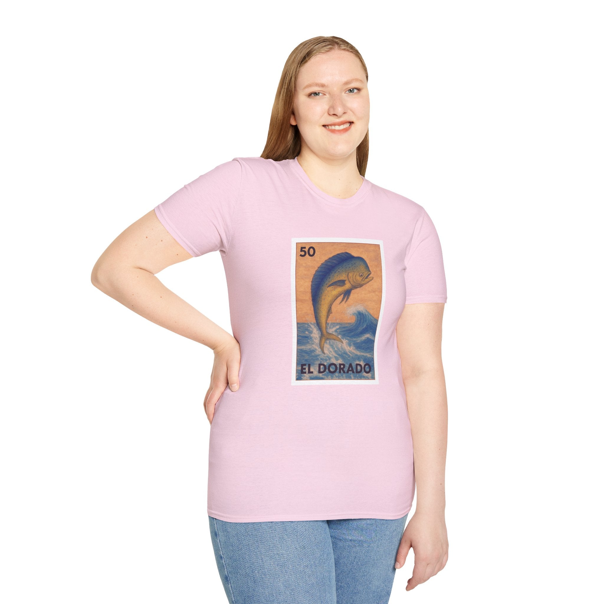 Dorado Lotería Unisex - Soft Style U.S. Cotton T-Shirt (El Dorado)