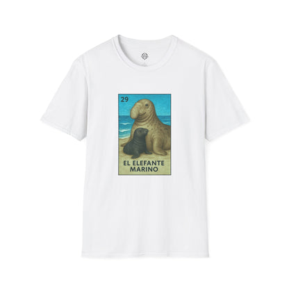 Elephant Seal Lotería cotton t-shirt image 5