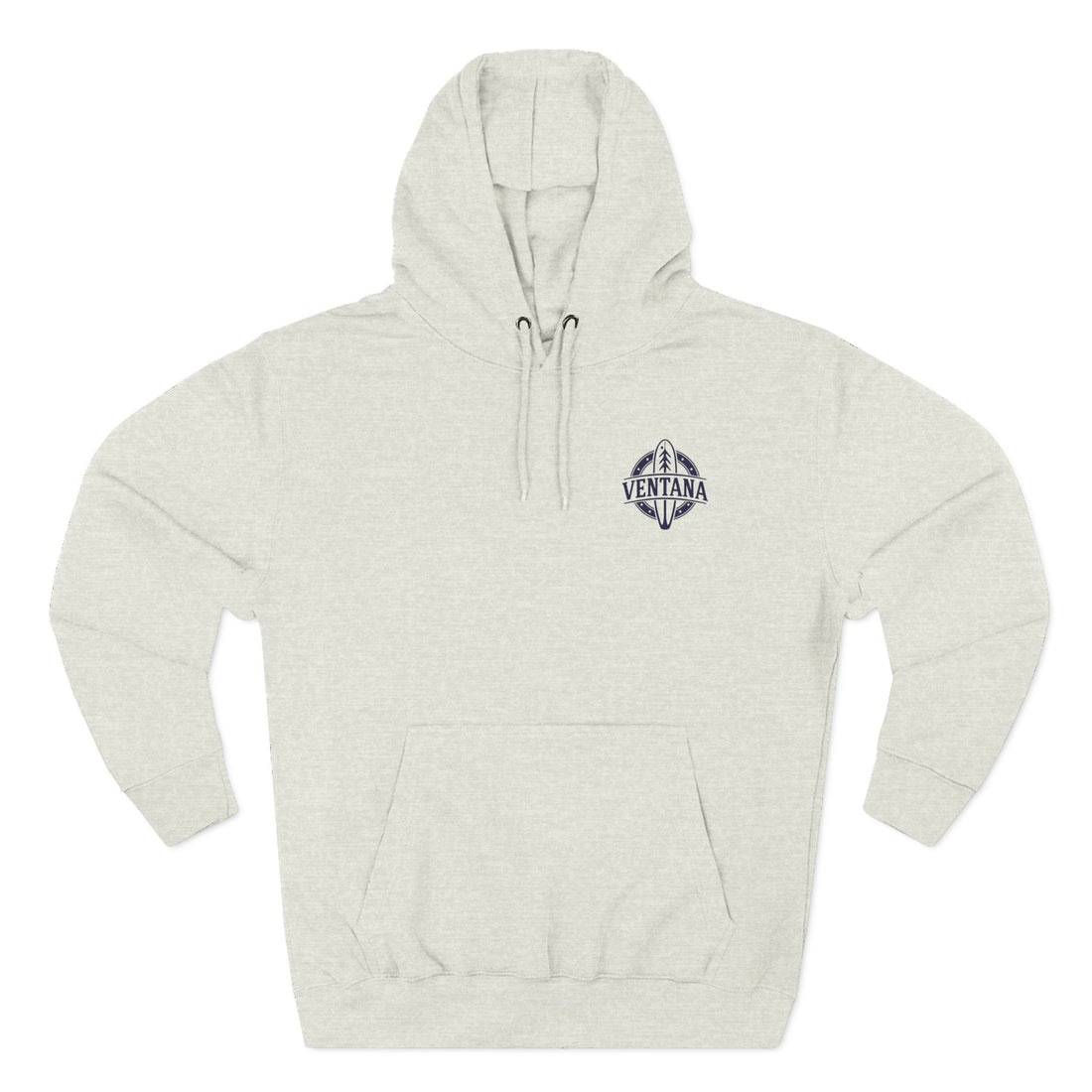 Ventana Treefish Logo - Pull-Over Cotton Blend Fleece Hoodie