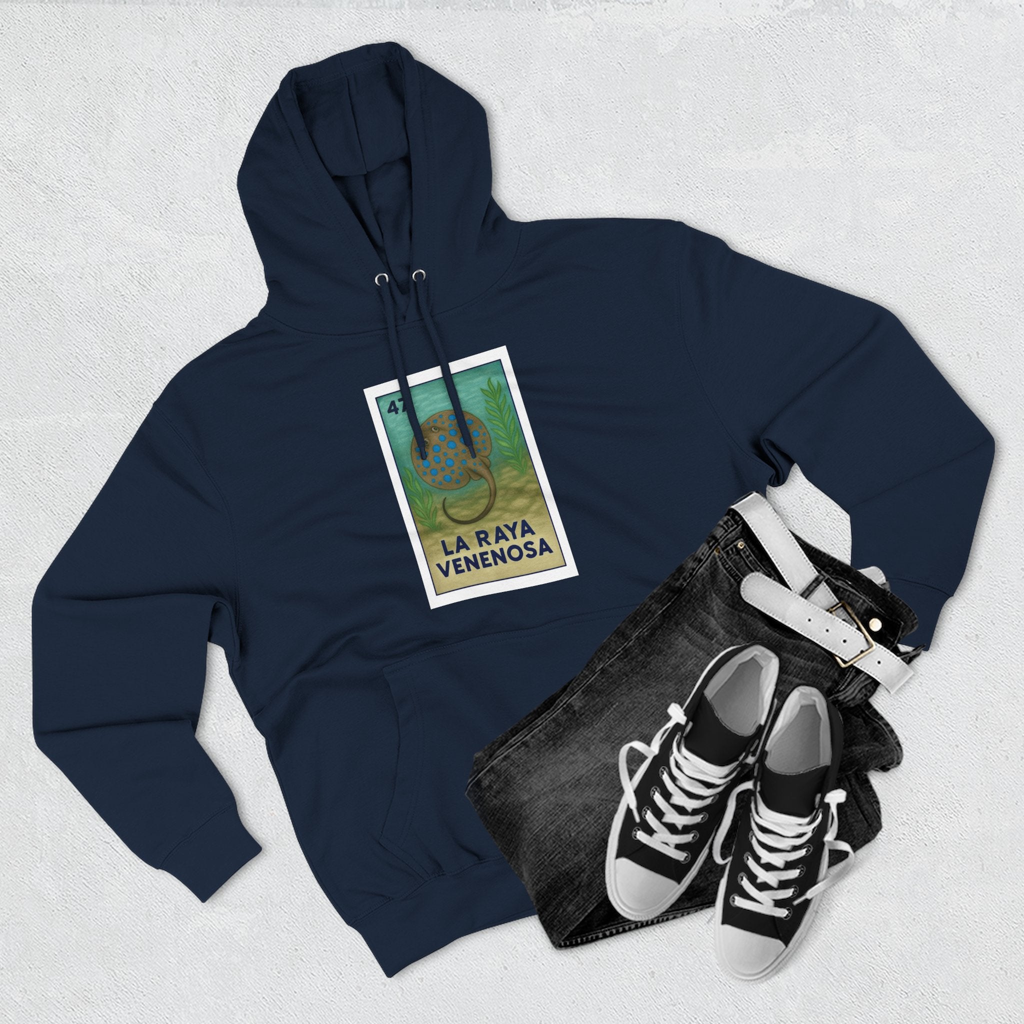 Stingray Lotería Fleece Hoodie