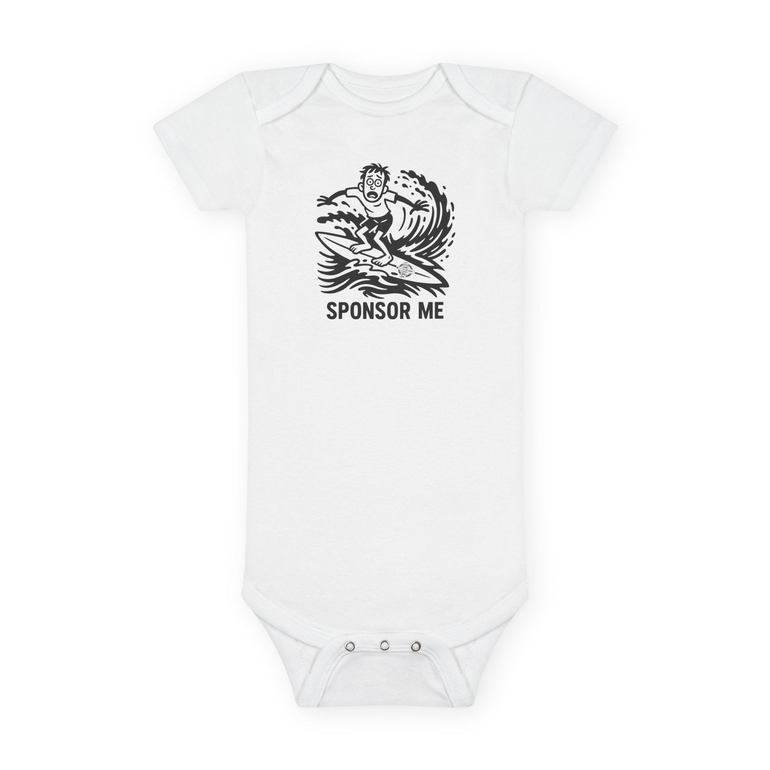 Sponsor Me - Baby Short Sleeve 100% Cotton Onesie