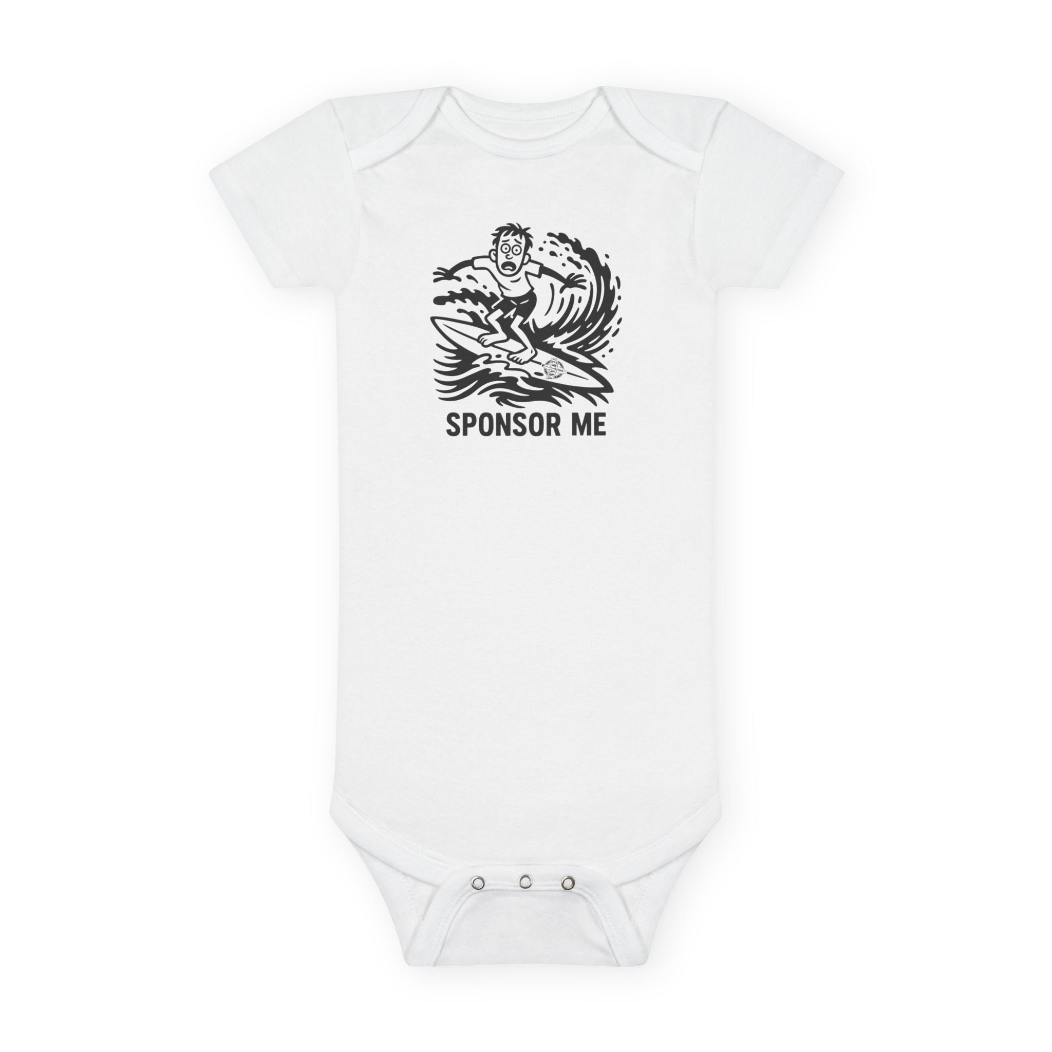 Sponsor Me - Baby Short Sleeve 100% Cotton Onesie