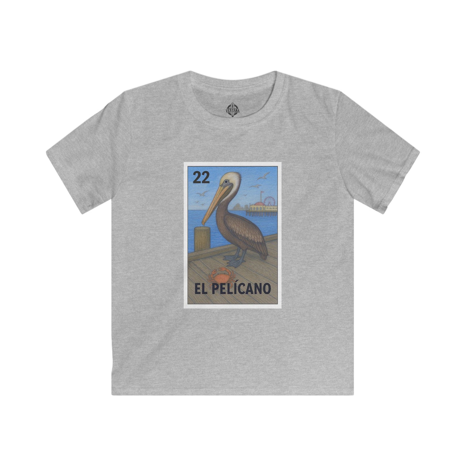 Pelican Lotería kids soft style t-shirt image 6