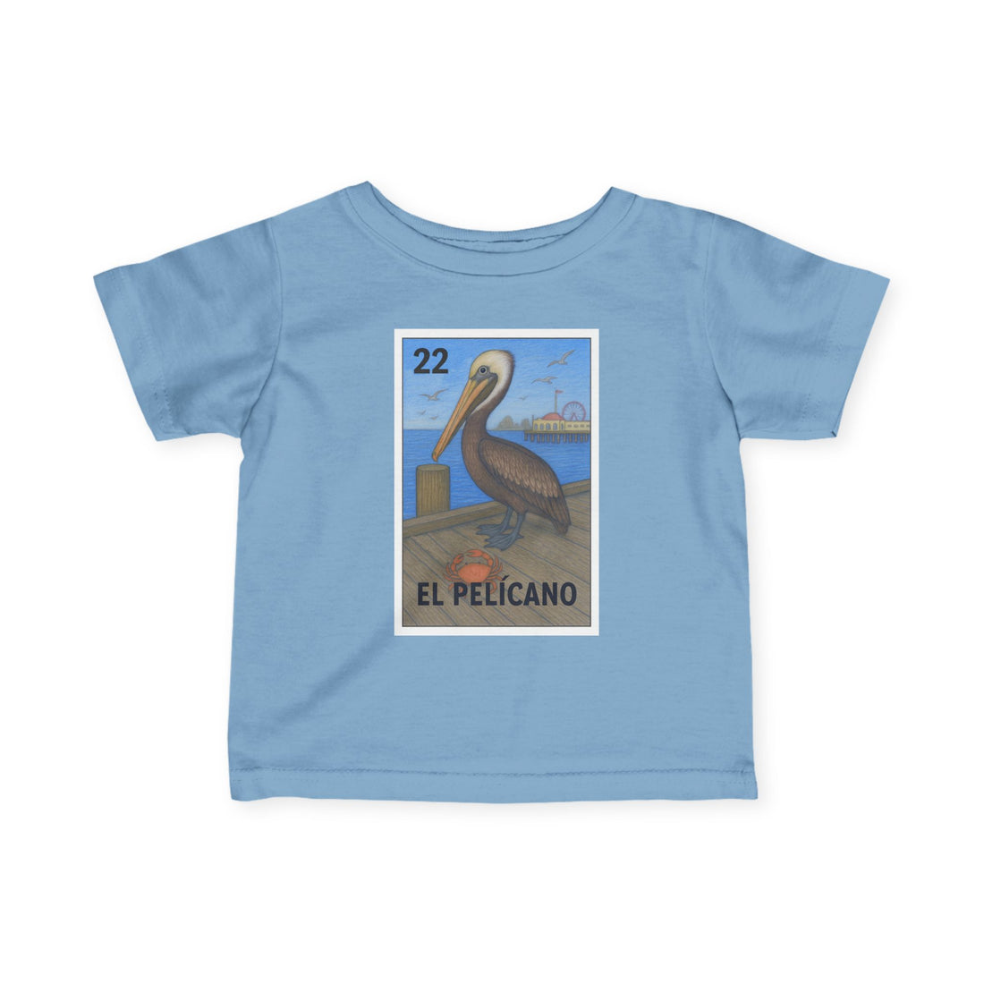 Pelican Lotería - Infant 100% Cotton T-Shirt (El Pelícano)