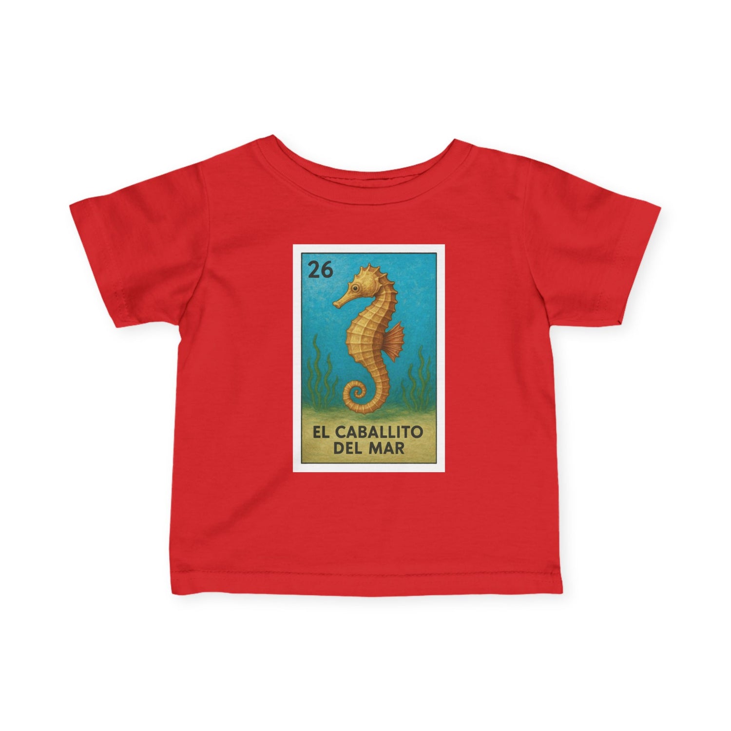 Seahorse Lotería infant cotton t-shirt image 16