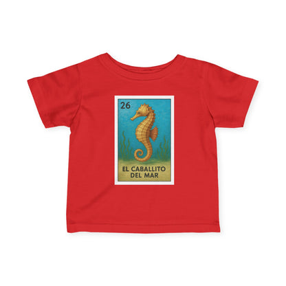 Seahorse Lotería infant cotton t-shirt image 16