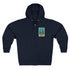 Seahorse Lotería zip fleece hoodie image 1