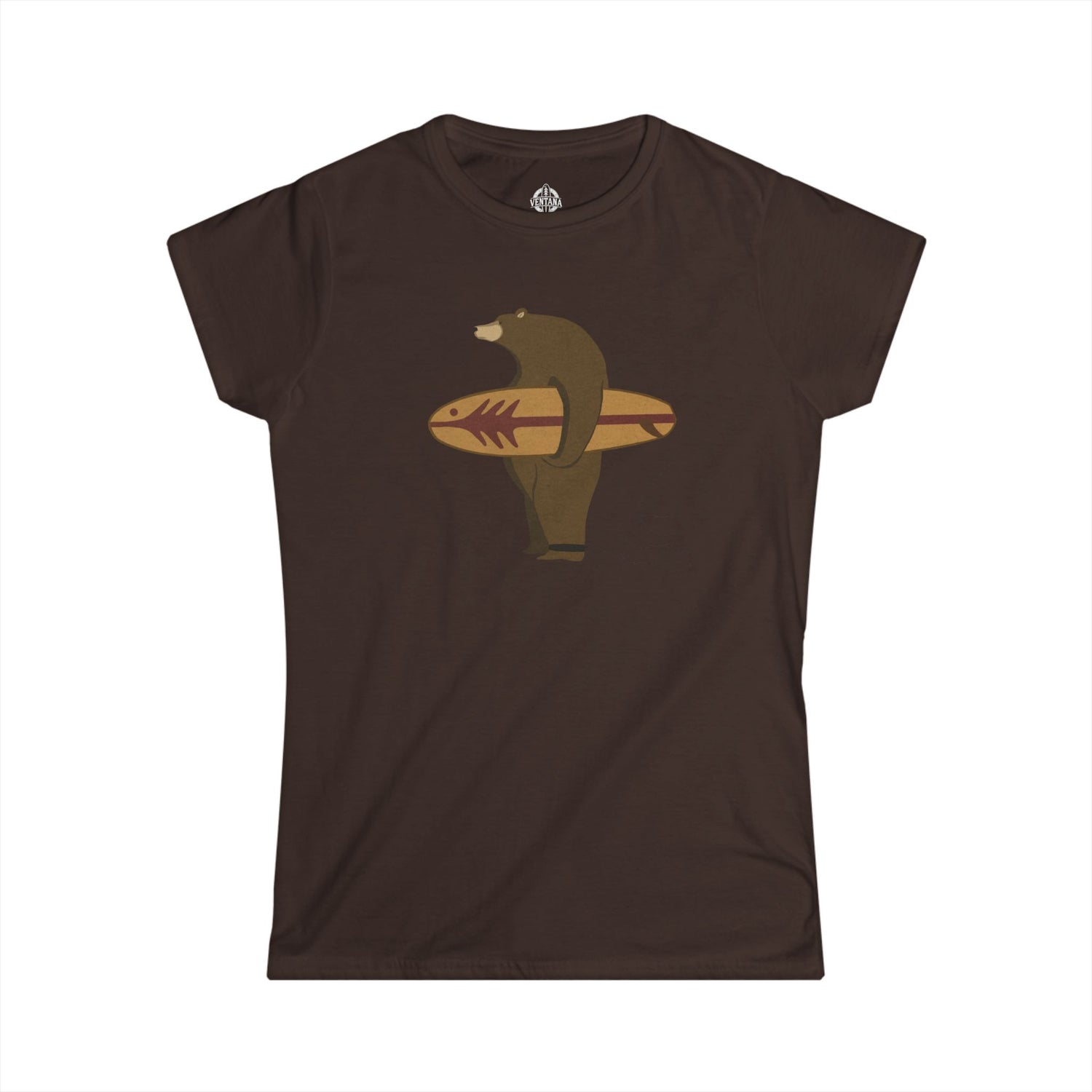 Surfing Grizzly Bear by Fabian Lavater women&