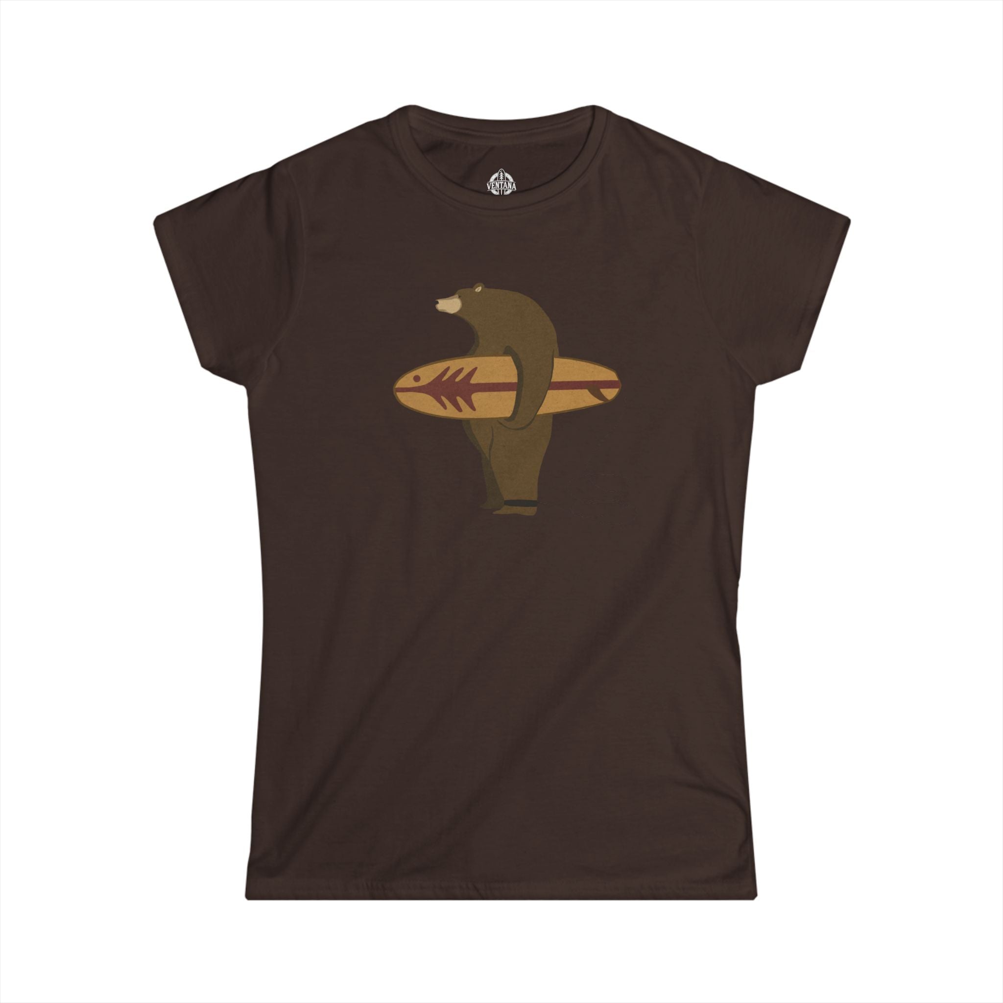 Surfing Grizzly Bear by Fabian Lavater women&