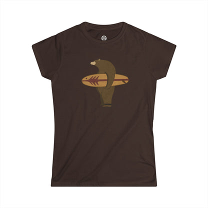 Surfing Grizzly Bear by Fabian Lavater women&