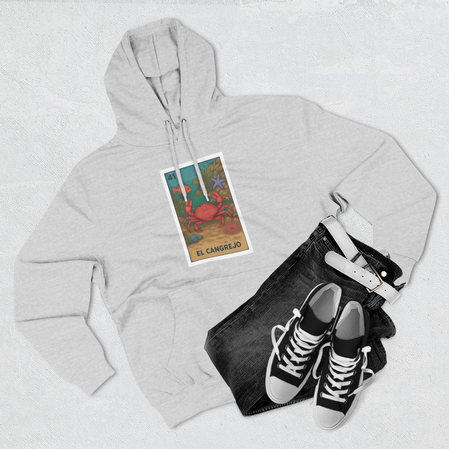 Crab Lotería fleece hoodie image 18