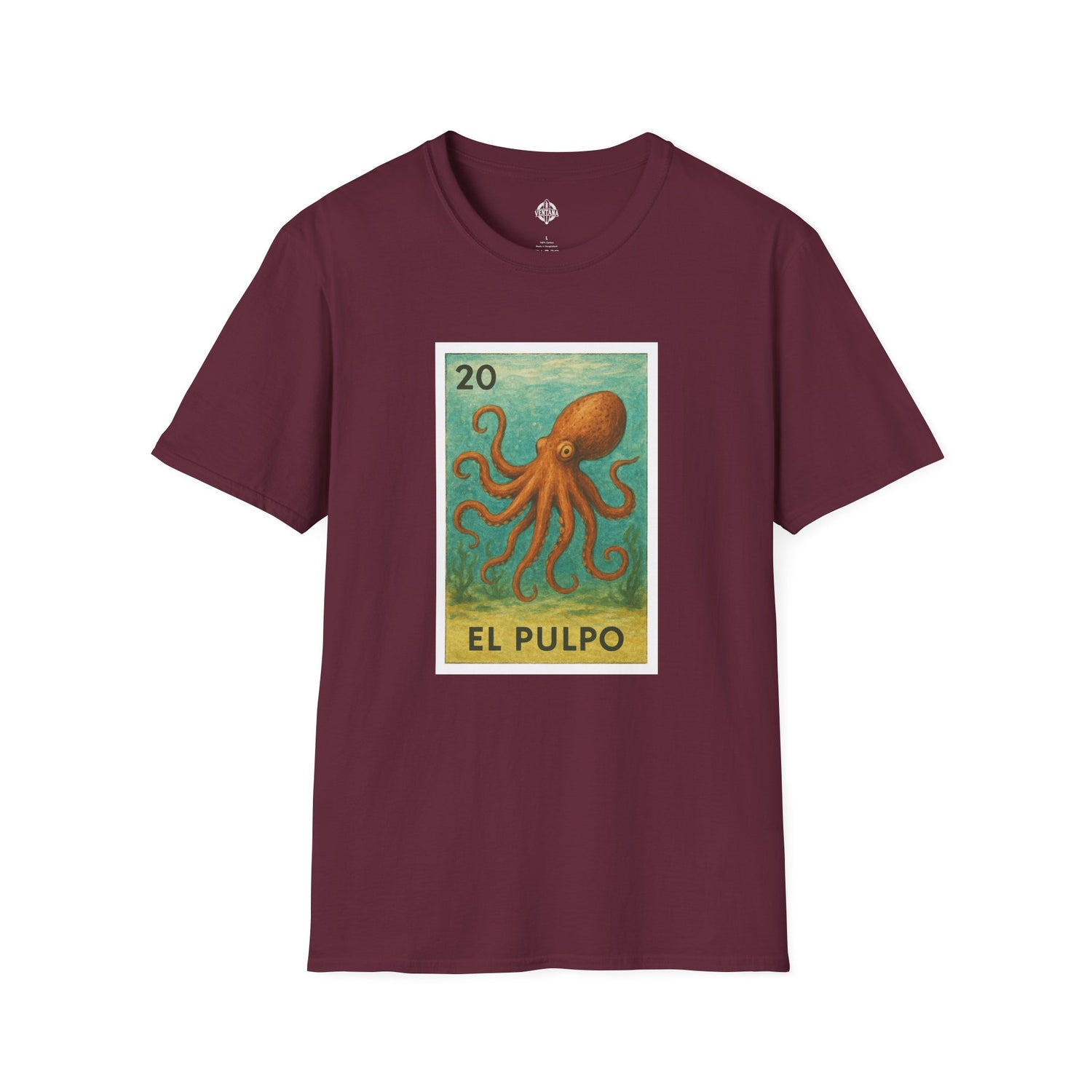 Octopus Lotería cotton t-shirt image 5