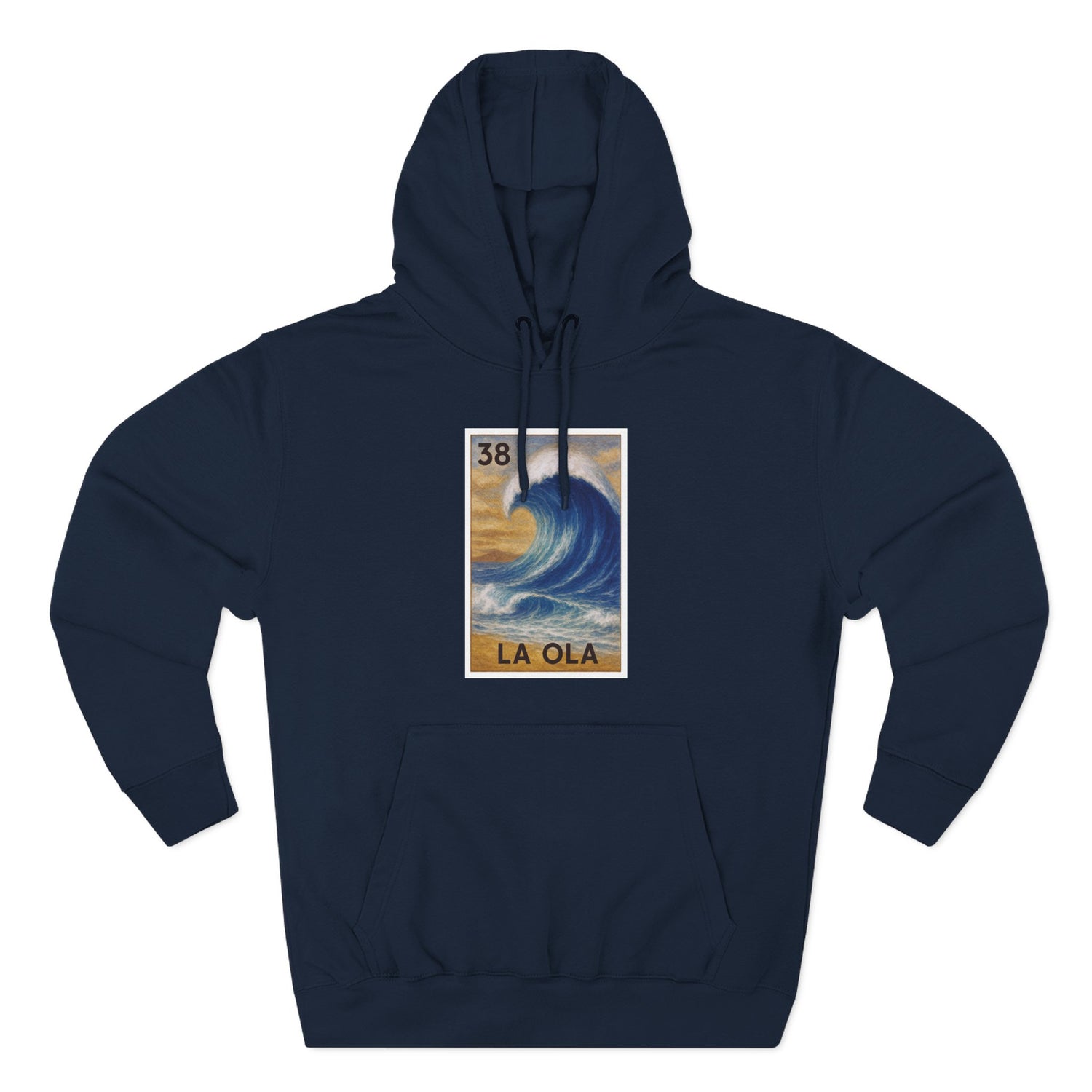 Wave Lotería fleece hoodie image 1