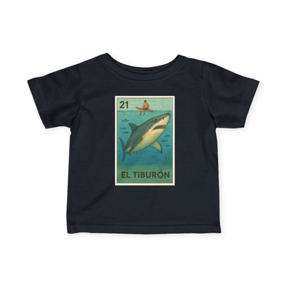 Shark Lotería infant cotton t-shirt image 3