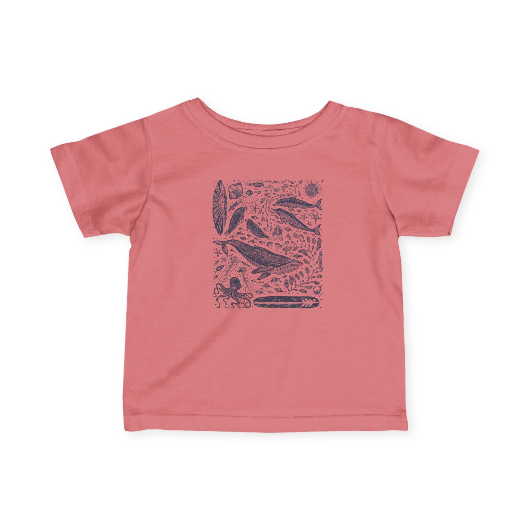 Ventana Marine Life by Lili Arnold infant cotton t-shirt image 18