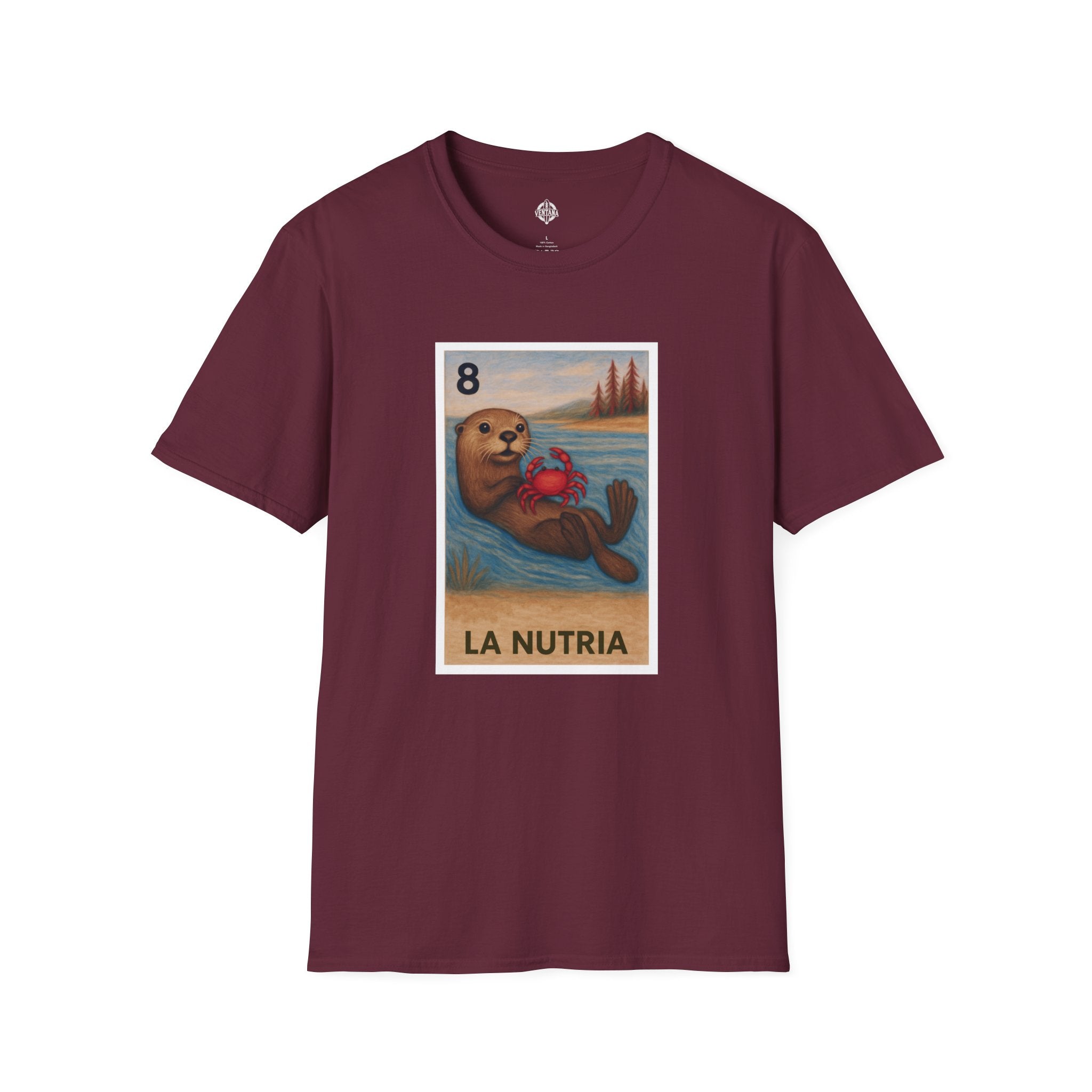 Sea Otter Lotería cotton t-shirt image 6