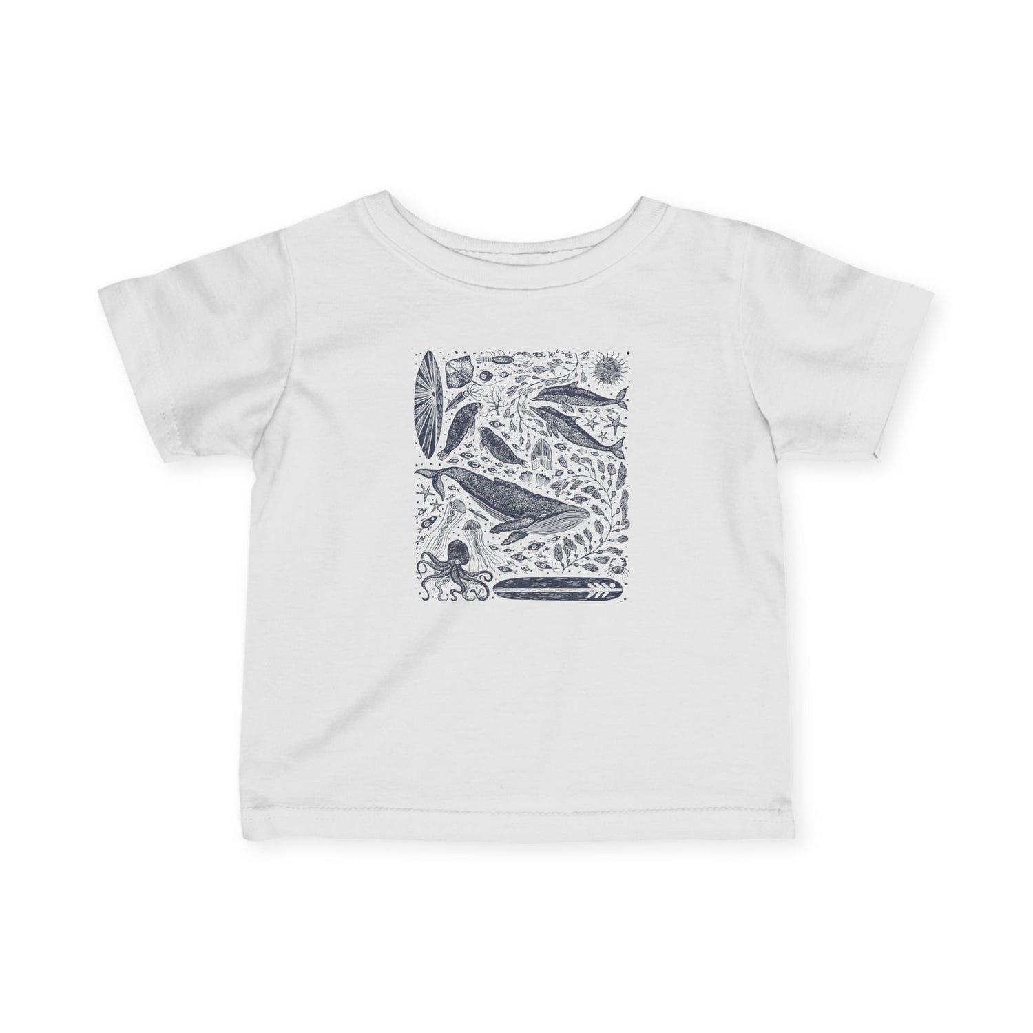 Ventana Marine Life by Lili Arnold infant cotton t-shirt image 20