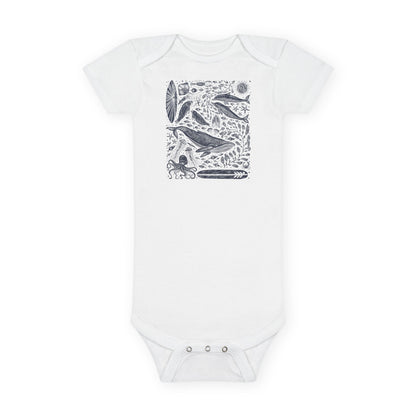 Ventana Marine Life by Lili Arnold baby cotton onesie image 3
