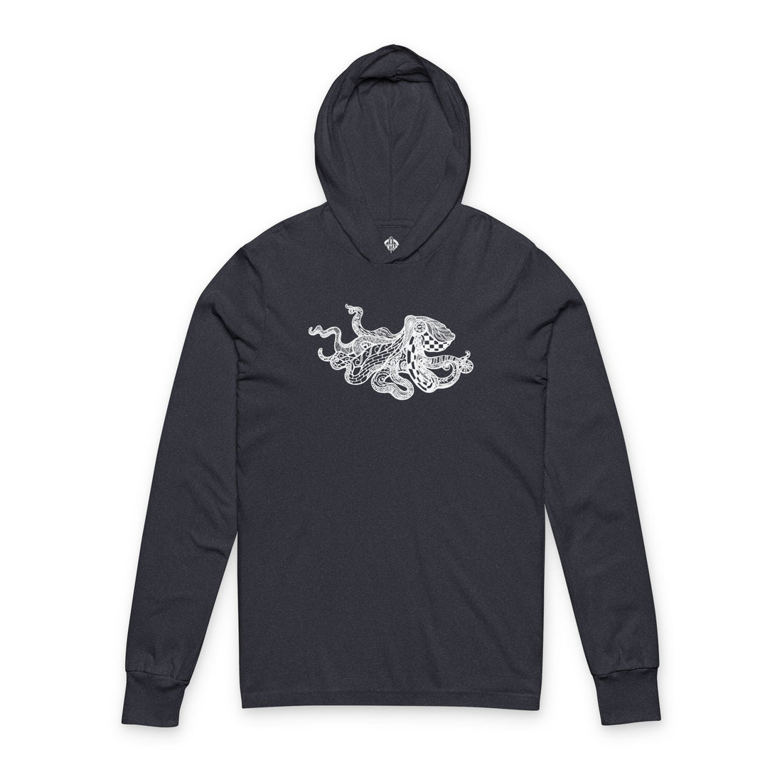 Ventangle Octopus cotton hooded long sleeve t-shirt image 1