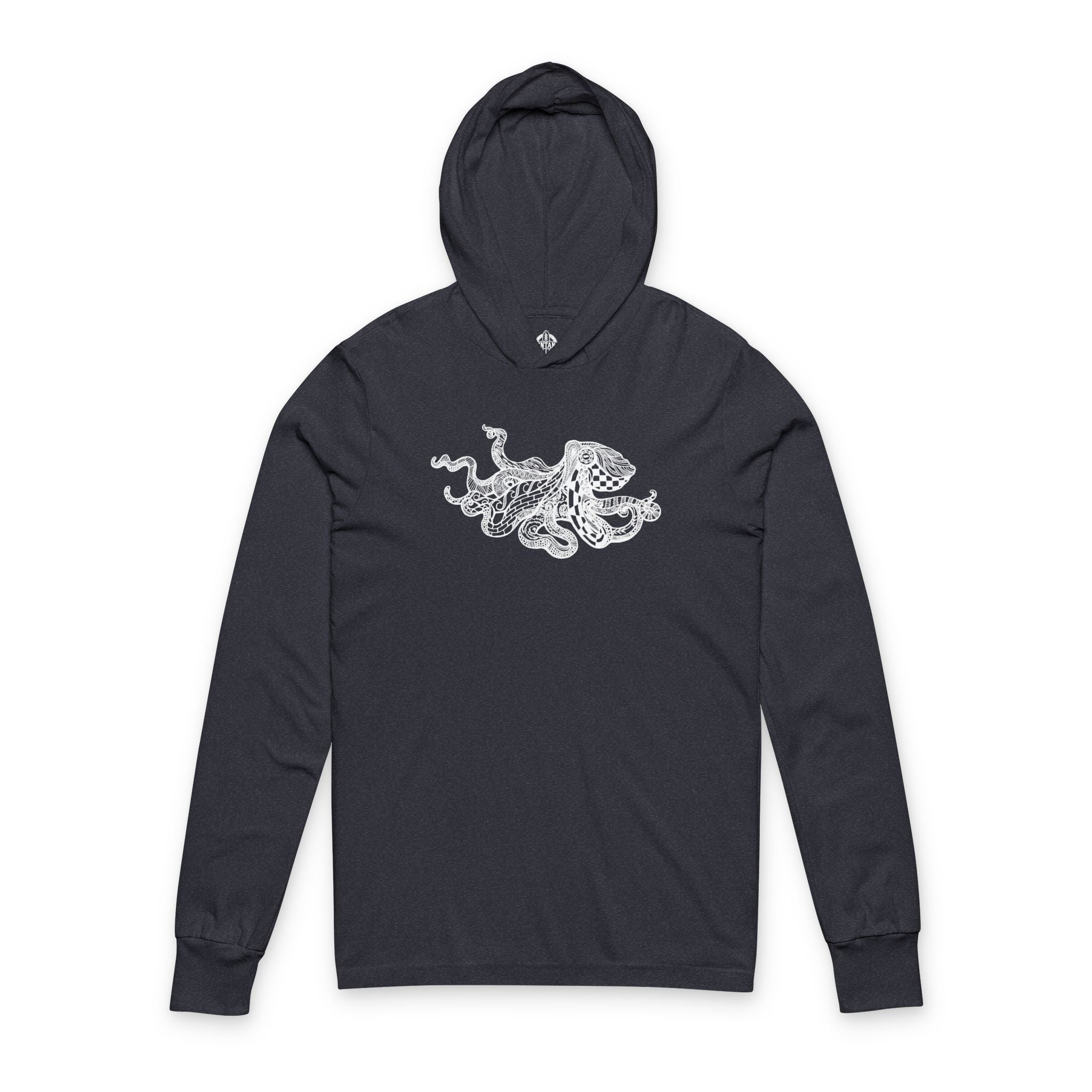 Ventangle Octopus cotton hooded long sleeve t-shirt image 1
