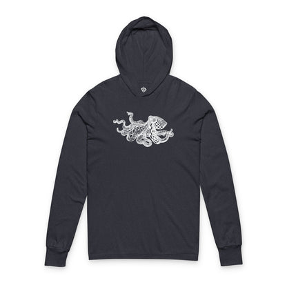 Ventangle Octopus cotton hooded long sleeve t-shirt image 1