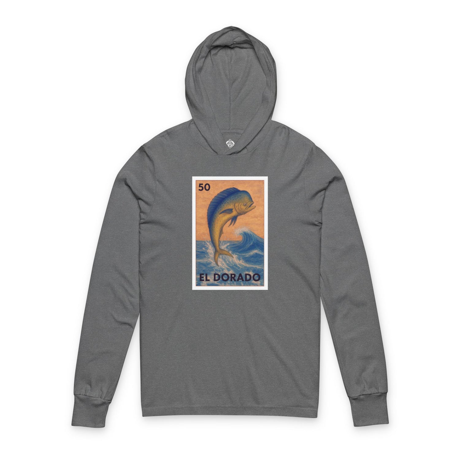 Dorado Lotería cotton hooded long sleeve t-shirt image 2