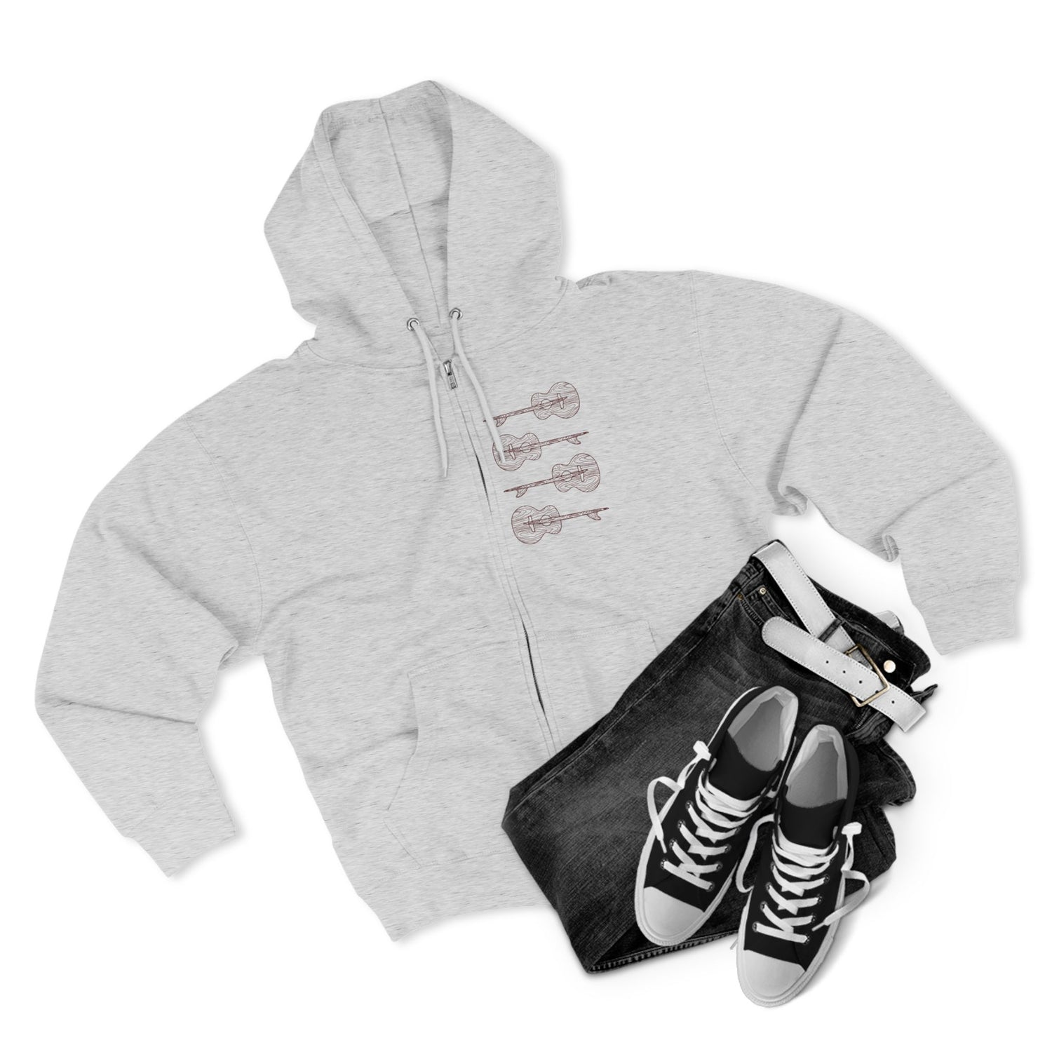 Ventana Santa Cruz Guitar Collab zip fleece hoodie image 8