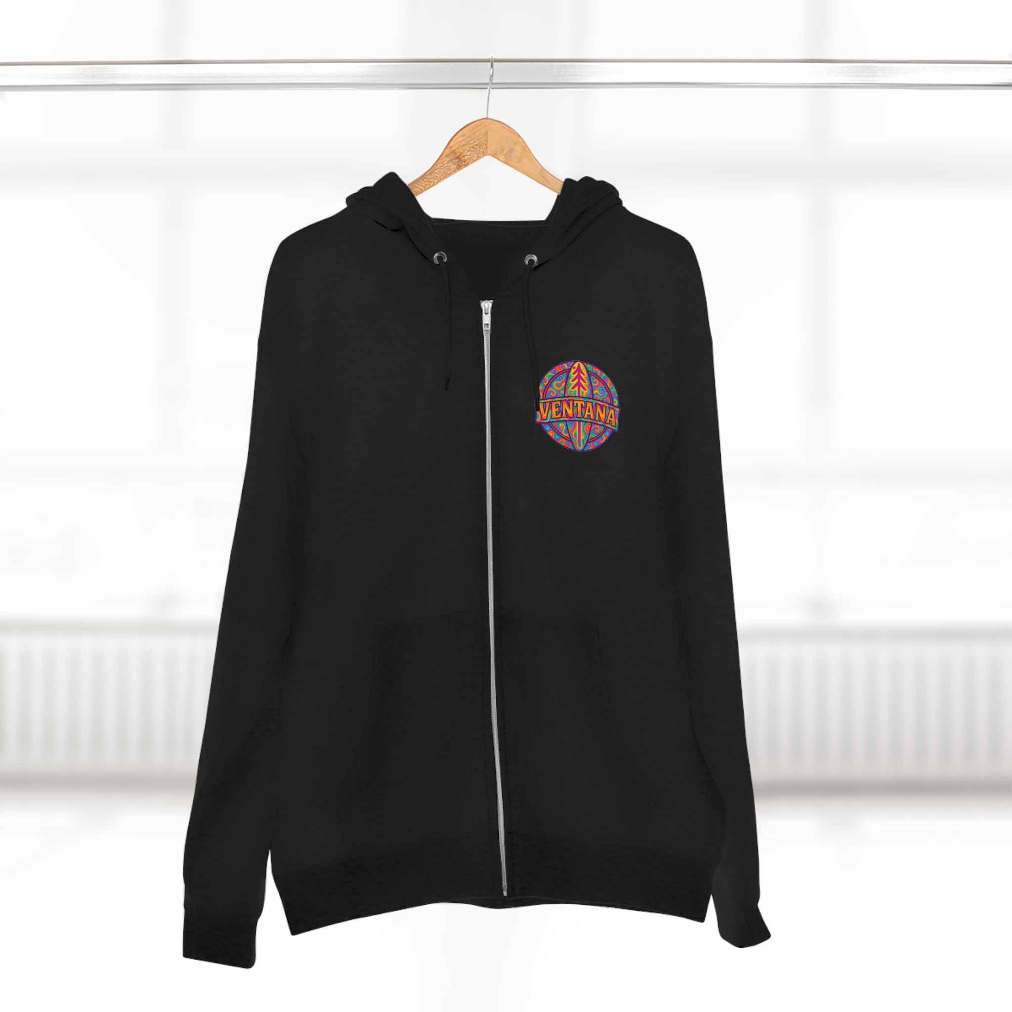 Ventana Psychedelic Treefish Logo zip fleece hoodie image 19