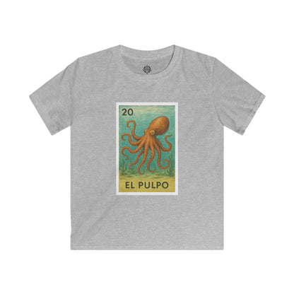 Octopus Lotería kids soft style t-shirt image 5
