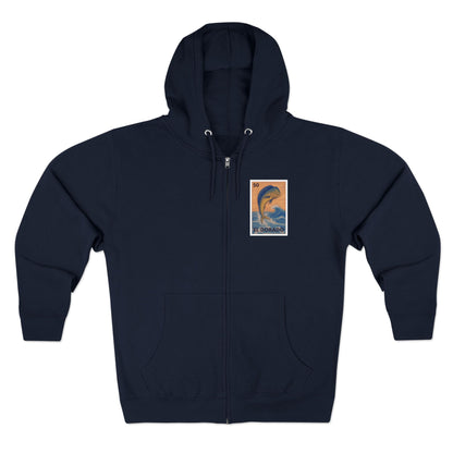 Dorado Lotería zip fleece hoodie image 1