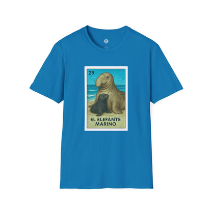 Elephant Seal Lotería cotton t-shirt image 12