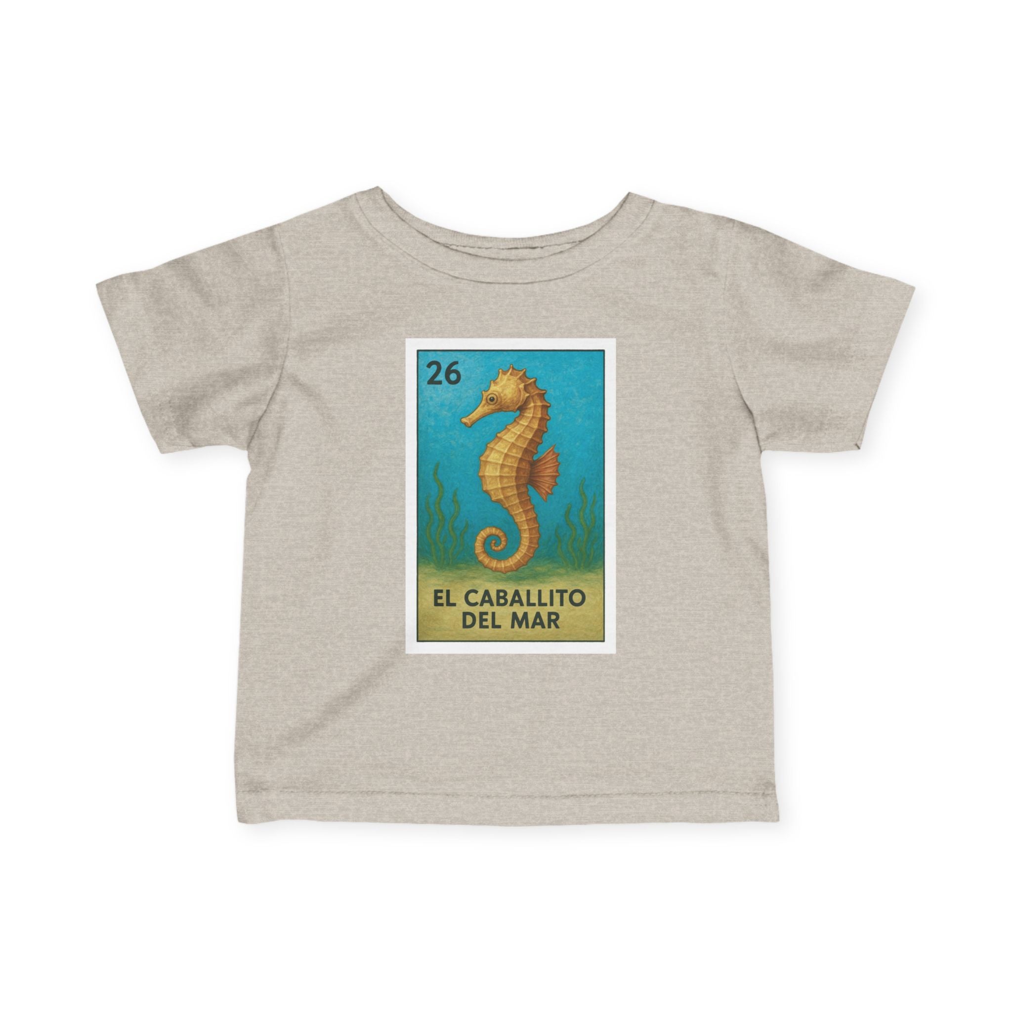 Seahorse Lotería infant cotton t-shirt image 4