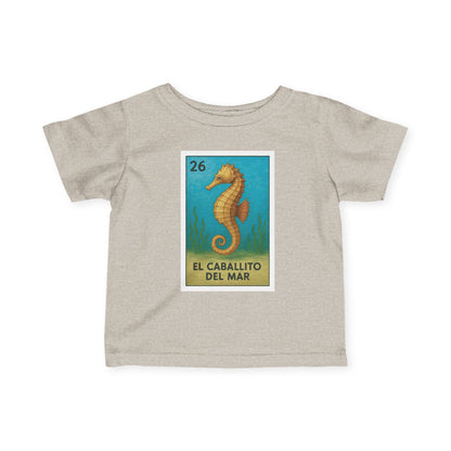 Seahorse Lotería infant cotton t-shirt image 4