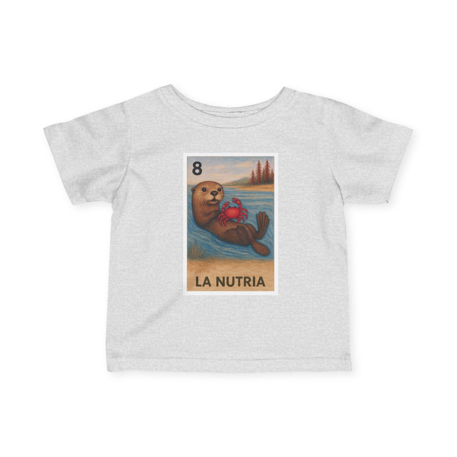 Sea Otter Lotería infant cotton t-shirt image 5