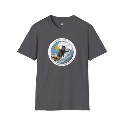 Surf with Otter 841 by Thiago Bianchini cotton t-shirt image 13